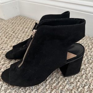 Stradivarius open back peep toe heeled sandals